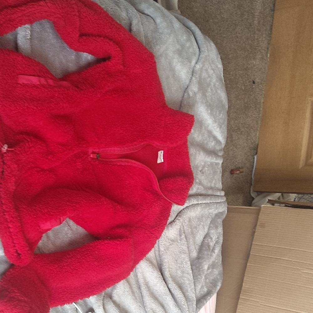 Cozy Red Kids Fleece Jacket